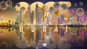 Fireworks in Dubai NYE 2025