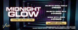 Midnight Glow Friday at Vice in Dubai