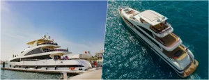 Dubai Harbour Superyacht Experience With Live Station &Drinks