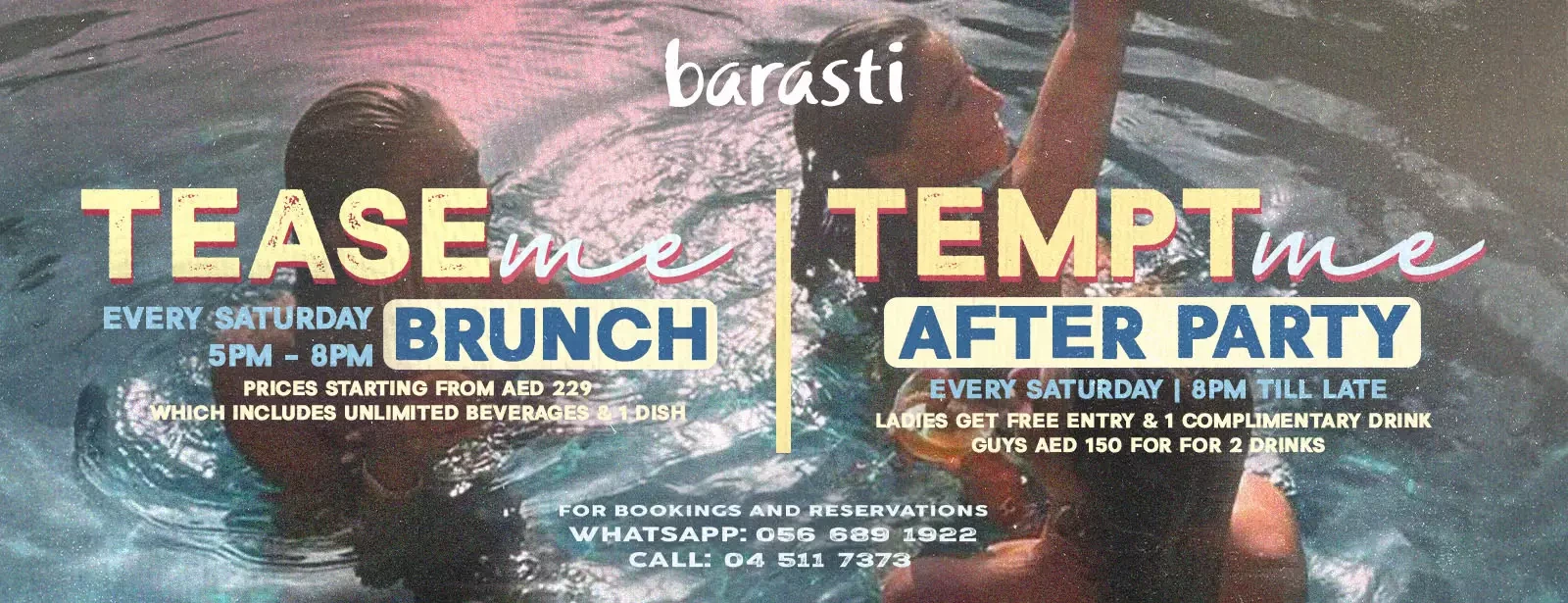 TEASE ME A Sunset Pool Brunch & After Party in Dubai