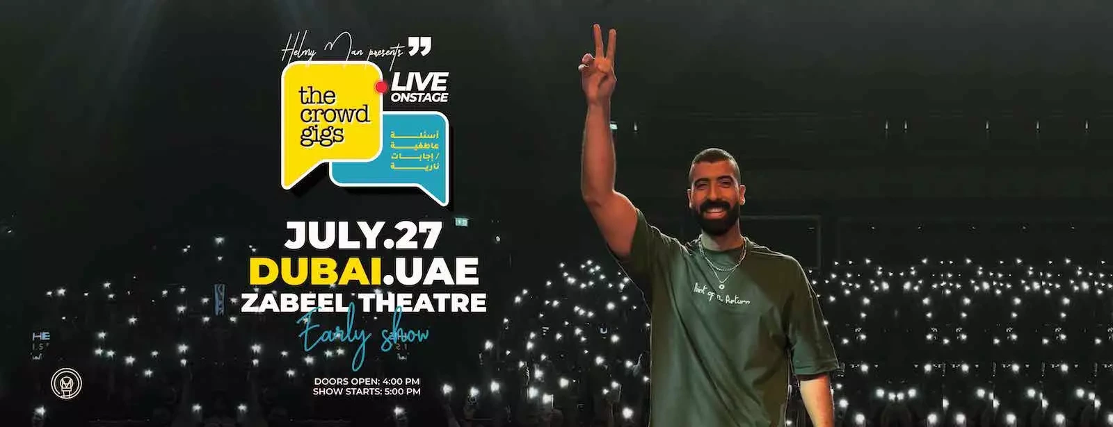 Crowd gigs by Mohamed Helmyat in Dubai