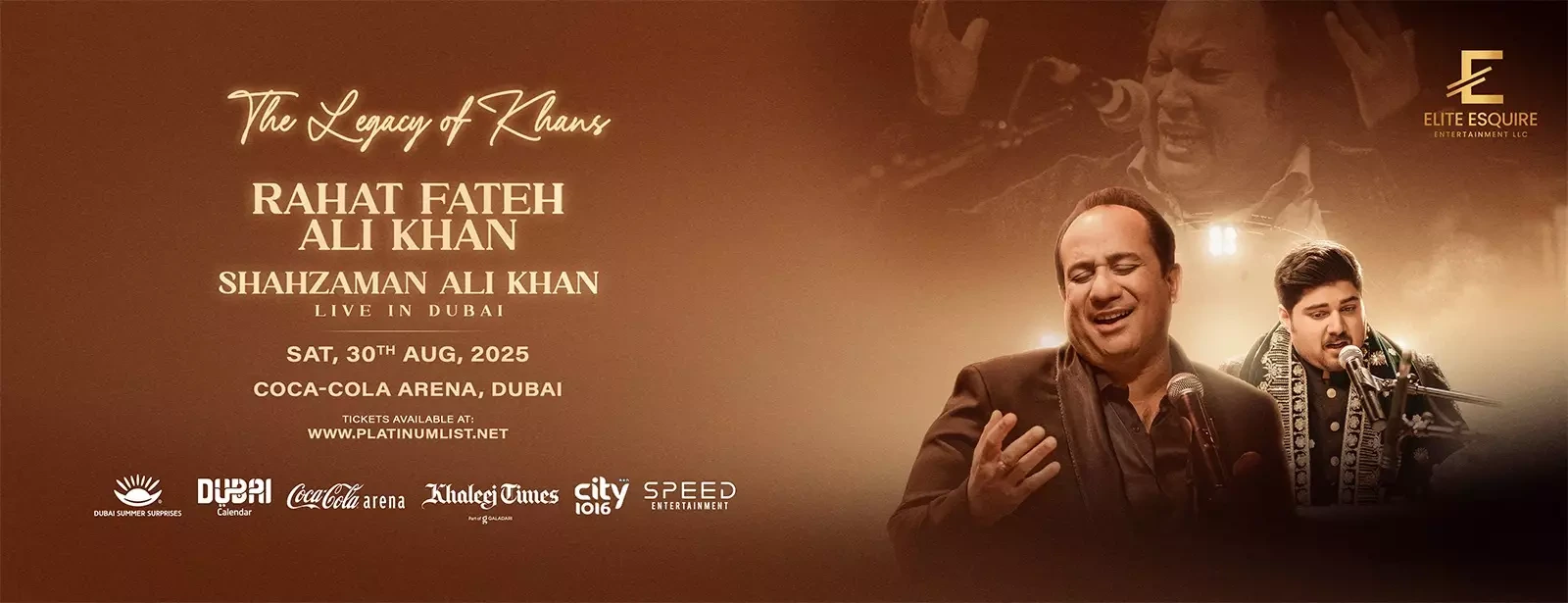 Ustad Rahat Fateh Ali Khan and Shazman Ali in Dubai