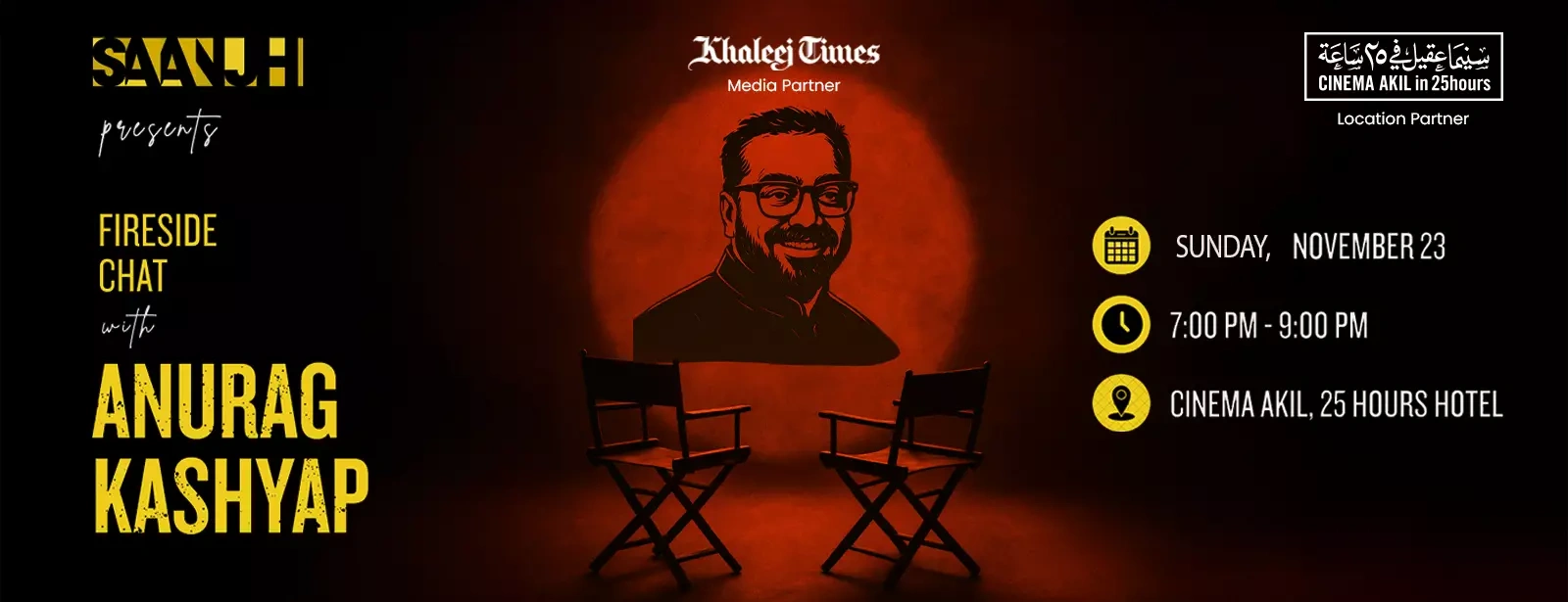 SAANJH Fireside Chat with Anurag Kashyap in Dubai
